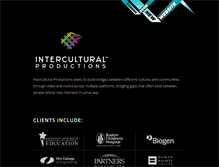 Tablet Screenshot of interculturalproductions.com